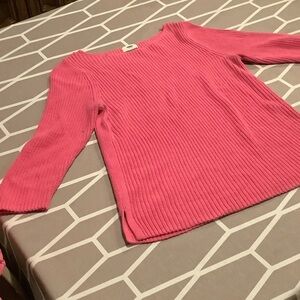 Old Navy Pink Ribbed Sweater Top